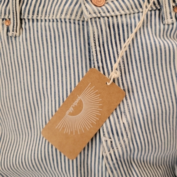 Porter Blue Striped Peyton Painters Pants - Picture 4 of 9